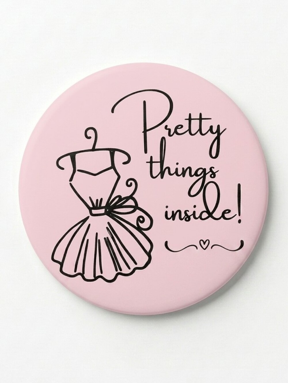 3/$15 50 Pcs Pretty Things Inside Stickers 2” Round Pink Purple Shipping Labels